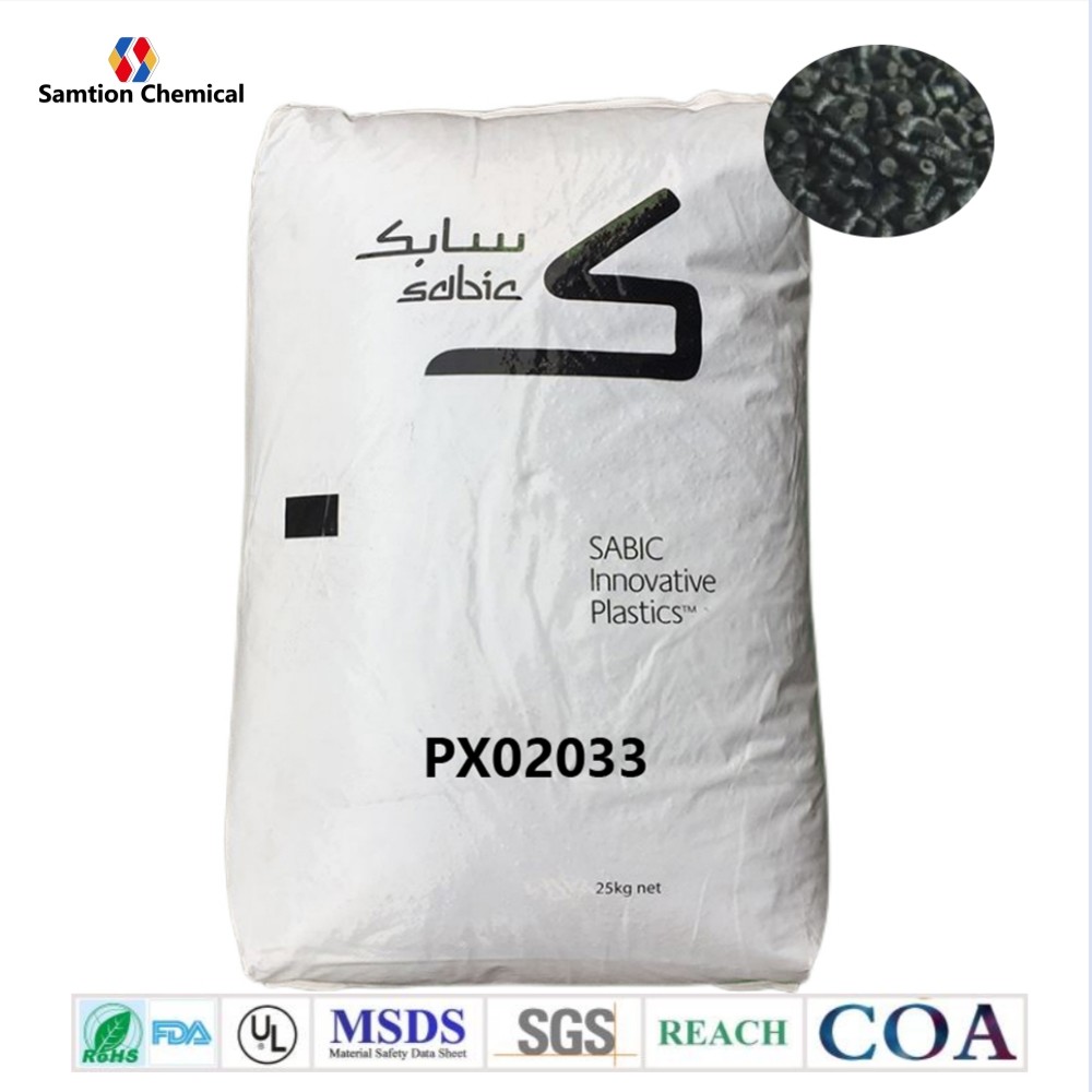 Plastic Nylon 6 Poly Resin Pellets Bulk Sabic PX02033 Containing Glass