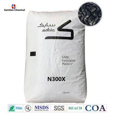 S-Plastic Noryl N300X PPE+PS Blend. Unfilled Non-Brominated Non-Chlorinated FR System UL94 V0. High Heat Dielectric